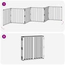vidaXL Kutya Kapu 6 pcs Fekete 60 x 60 cm Horganyzott acél