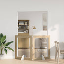 vidaXL Összecsukható kutyakerítés állványokkal 2 pcs Sonoma Tölgy