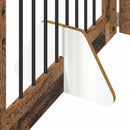 vidaXL Összecsukható kutyakerítés állványokkal 2 pcs Antik Fa 160,5 cm