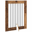 vidaXL Összecsukható kutyakerítés állványokkal 4 pcs Antik Fa 321 cm