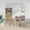 vidaXL Összecsukható kutyakerítés állványokkal 4 pcs Sonoma Tölgy