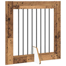 vidaXL Összecsukható kutyakerítés állványokkal 6 pcs Antik Fa 482 cm
