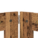 vidaXL Összecsukható kutyakerítés állványokkal 2 pcs Antik Fa 120,5 cm