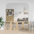 vidaXL Összecsukható kutyakerítés állványokkal 4 pcs Sonoma Tölgy