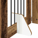 vidaXL Összecsukható kutyakerítés állványokkal 6 pcs Antik Fa 362 cm