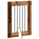 vidaXL Összecsukható kutyakerítés állványokkal 6 pcs Antik Fa 362 cm