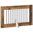 vidaXL Összecsukható kutyakerítés állványokkal 6 pcs Antik Fa 602 cm