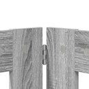 vidaXL Összecsukható kutyakerítés állványokkal 2 pcs Szürke Sonoma