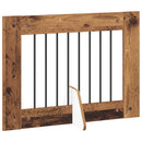 vidaXL Összecsukható kutyakerítés állványokkal 2 pcs Antik Fa 160,5 cm