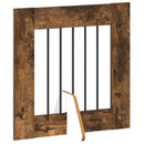 vidaXL Összecsukható kutyakerítés állványokkal 2 pcs Füstös Tölgy