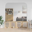 vidaXL Összecsukható kutyakerítés állványokkal 4 pcs Sonoma Tölgy