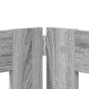vidaXL Összecsukható kutyakerítés állványokkal 4 pcs Szürke Sonoma