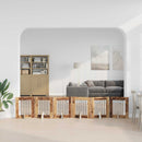 vidaXL Összecsukható kutyakerítés állványokkal 6 pcs Antik Fa 362 cm