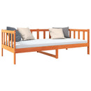 vidaXL Ágykeret fejtámlával Faggyú barna 90 x 190 cm Tömör fenyőfa