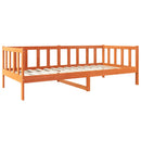 vidaXL Ágykeret fejtámlával Faggyú barna 90 x 190 cm Tömör fenyőfa