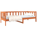 vidaXL Ágykeret fejtámlával Faggyú barna 90 x 190 cm Tömör fenyőfa