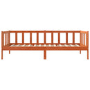 vidaXL Ágykeret fejtámlával Faggyú barna 90 x 190 cm Tömör fenyőfa