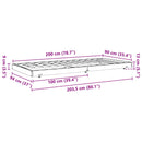 vidaXL Ágykeret Faggyú barna 90 x 200 cm Tömör fenyőfa