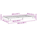 vidaXL Ágykeret Faggyú barna 80 x 200 cm Tömör fenyőfa