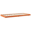 vidaXL Ágykeret Faggyú barna 90 x 190 cm Tömör fenyőfa