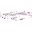 vidaXL Ágykeret Faggyú barna 90 x 190 cm Tömör fenyőfa