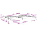 vidaXL Ágykeret Faggyú barna 70 x 190 cm Tömör fenyőfa
