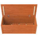 vidaXL Tároló Doboz Faggyú barna 89 x 36,5 x 33 cm Tömör fenyőfa