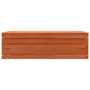 vidaXL Tároló Doboz Faggyú barna 109 x 36,5 x 33 cm Tömör fenyőfa