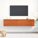 vidaXL Fali Szekrény 2 pcs Faggyú barna 80 x 30 x 35 cm Tömör fenyőfa