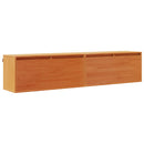 vidaXL Fali Szekrény 2 pcs Faggyú barna 80 x 30 x 35 cm Tömör fenyőfa