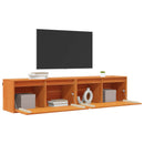 vidaXL Fali Szekrény 2 pcs Faggyú barna 80 x 30 x 35 cm Tömör fenyőfa