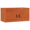 vidaXL Fali Szekrény 2 pcs Faggyú barna 60 x 30 x 30 cm Tömör fenyőfa