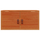 vidaXL Fali Szekrény 2 pcs Faggyú barna 60 x 30 x 30 cm Tömör fenyőfa