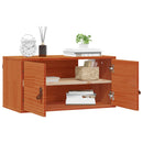 vidaXL Fali Szekrény 2 pcs Faggyú barna 60 x 30 x 30 cm Tömör fenyőfa