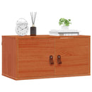 vidaXL Fali Szekrény 2 pcs Faggyú barna 60 x 30 x 30 cm Tömör fenyőfa