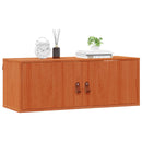 vidaXL Fali Szekrény 2 pcs Faggyú barna 80 x 30 x 30 cm Tömör fenyőfa