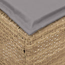 vidaXL Kerti lábtartó 2 Darab Beige és Világosszürke 38 x 38 x 45 cm