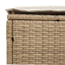vidaXL Kerti lábtartó 2 Darab Beige és krém 38 x 38 x 45 cm PE Rattan
