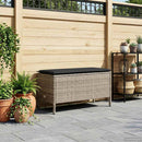 vidaXL Kerti lábtartó Szürke és sötétszürke 80 x 38 x 45 cm PE Rattan