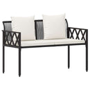 vidaXL Kültéri padok 2 -Seater 116 x 56 x 75 cm polirattan