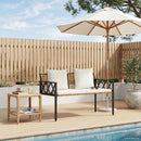 vidaXL Kültéri padok 2 -Seater 116 x 56 x 75 cm polirattan