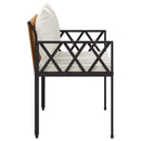 vidaXL Kültéri padok 2 -Seater 116 x 56 x 75 cm polirattan