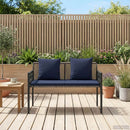vidaXL Kültéri padok 2 -Seater 116 x 56 x 75 cm polirattan