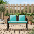 vidaXL Kültéri padok 2 -Seater 116 x 56 x 75 cm polirattan