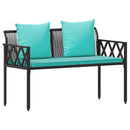 vidaXL Kültéri padok 2 -Seater 116 x 56 x 75 cm polirattan