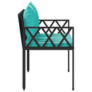 vidaXL Kültéri padok 2 -Seater 116 x 56 x 75 cm polirattan