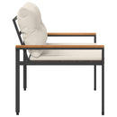 vidaXL Kerti pad 2 -Seater 116 x 67,5 x 72 cm polirattan Krémfehér