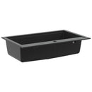 vidaXL Mosogató Fekete 795 x 505 mm Gránit