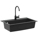 vidaXL Mosogató Fekete 795 x 505 mm Gránit