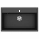 vidaXL Mosogató Fekete 795 x 505 mm Gránit